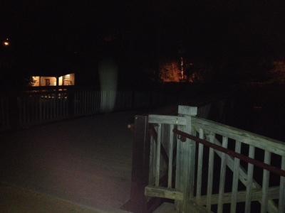 Fletcher's Boat House at night