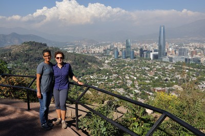 amazing views of Santiago