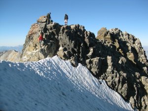 snow covered knife edge