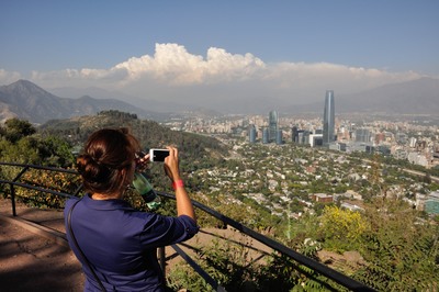 amazing views of Santiago