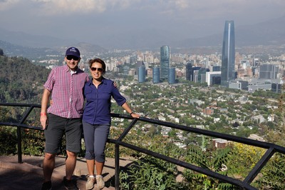 amazing views of Santiago