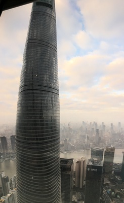 shanghai tower from Park hyatt